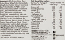 BSC Hi Protein Low Carb Bar 60g  (x12)