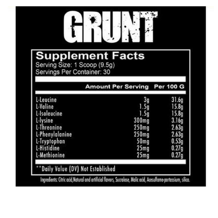 grunt supp facts