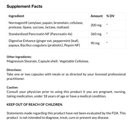 Vitaminerals Normagest  Enzyme Formula 120cp