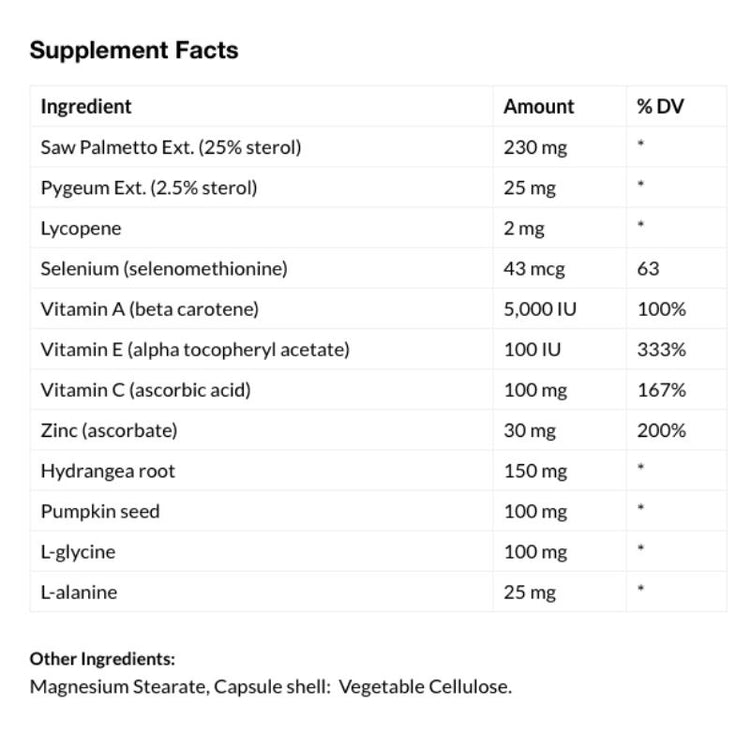 Vitaminerals Prostactin Prostate Support