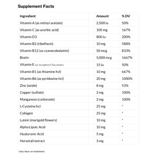 Vitaminerals Skin, Hair, Nails