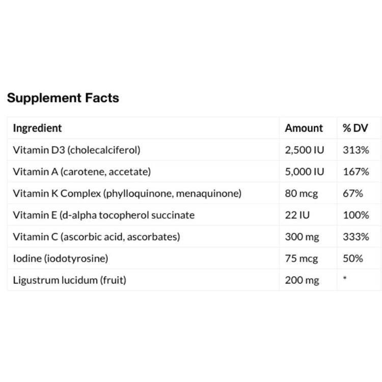 Vitaminerals Vitamin D + K Complex Carotenoid Immune Support