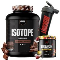 Redcon Isotope 100% Isolate Protein 5lb + FREE Shaker & Breach Energy 30sv